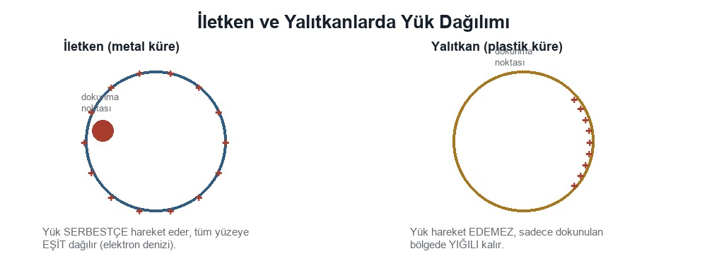 İletken ve Yalıtkanlarda Yük Dağılımı