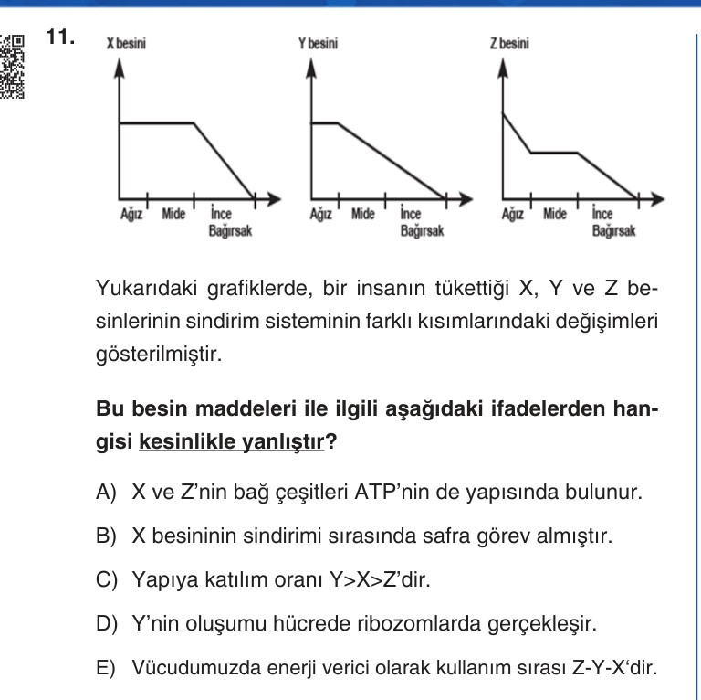 Gerçek Sınav Sorusu
