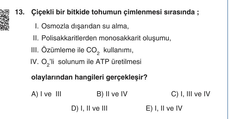 Gerçek Sınav Sorusu