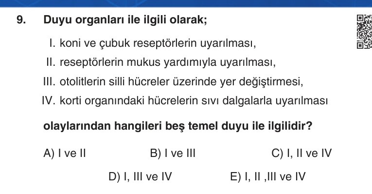 Gerçek Sınav Sorusu