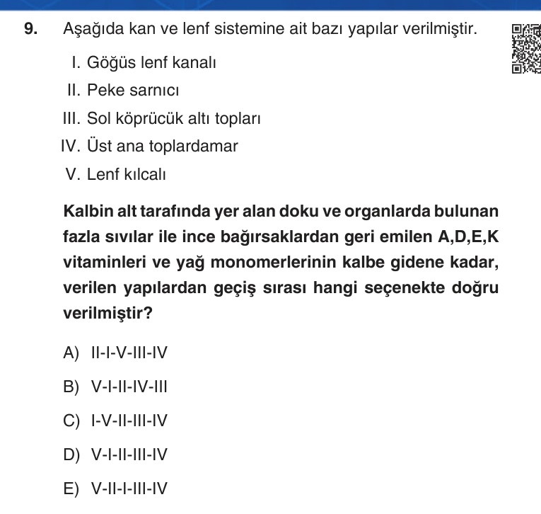 Gerçek Sınav Sorusu