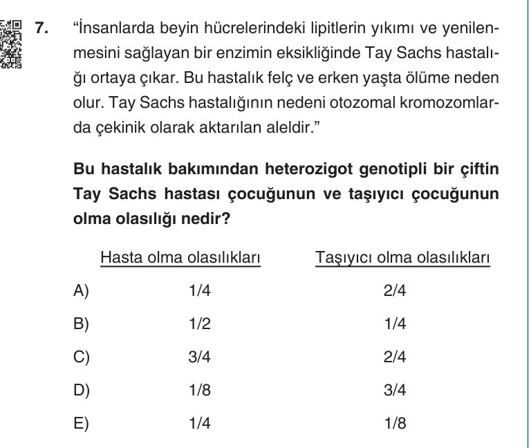 Gerçek Sınav Sorusu