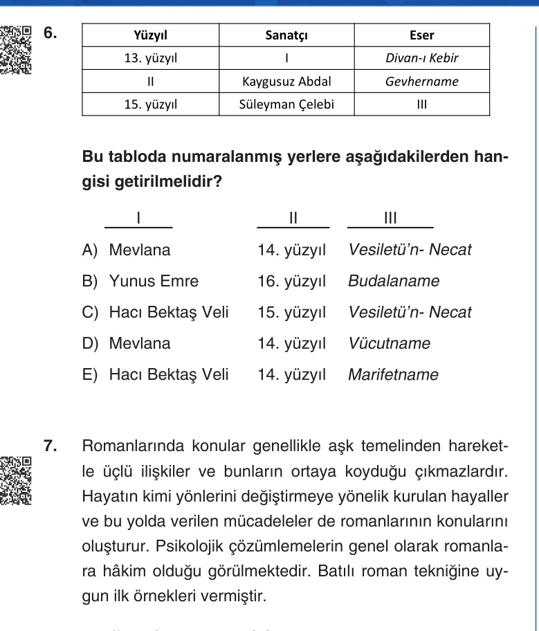 Gerçek Sınav Sorusu