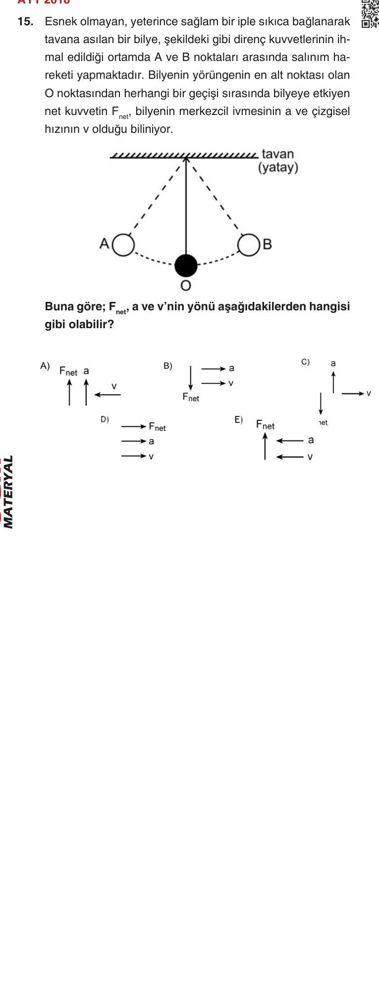 Gerçek Sınav Sorusu