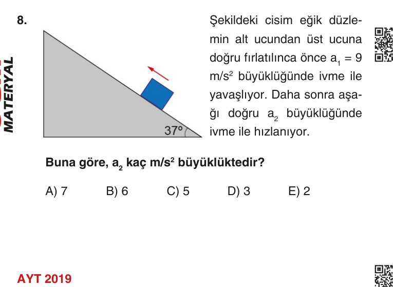 Gerçek Sınav Sorusu