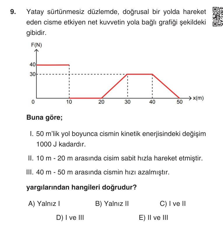 Gerçek Sınav Sorusu