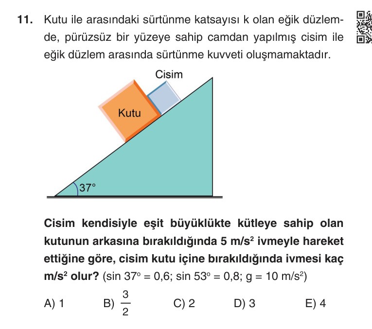 Gerçek Sınav Sorusu