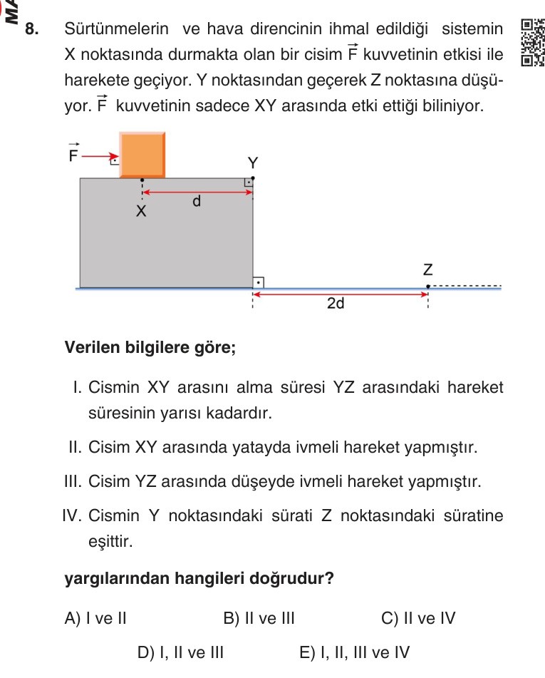Gerçek Sınav Sorusu
