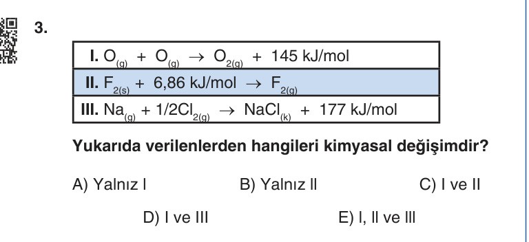 Gerçek Sınav Sorusu