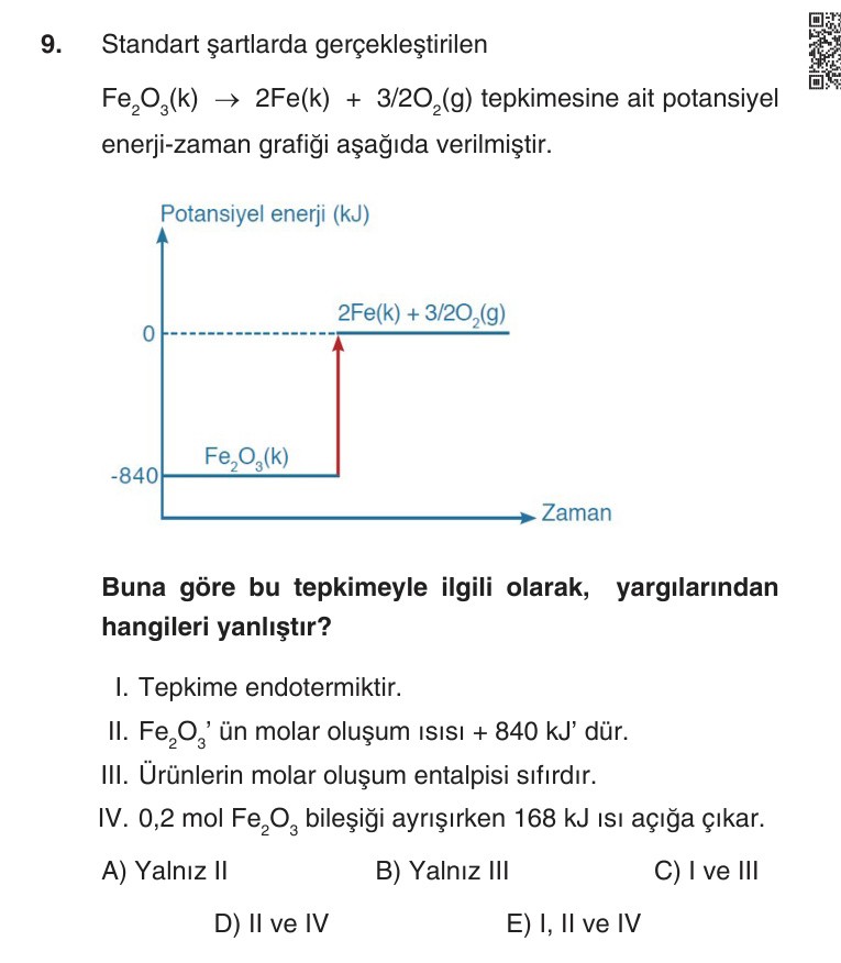 Gerçek Sınav Sorusu