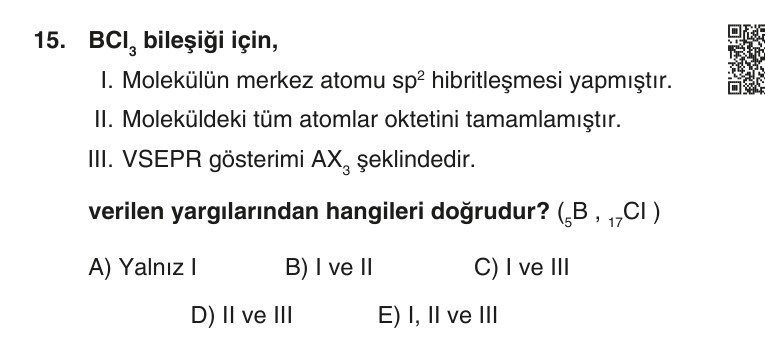 Gerçek Sınav Sorusu