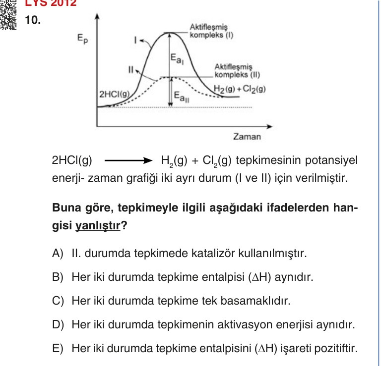 Gerçek Sınav Sorusu