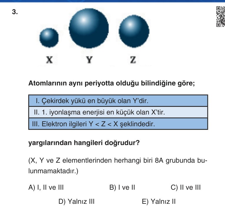 Gerçek Sınav Sorusu