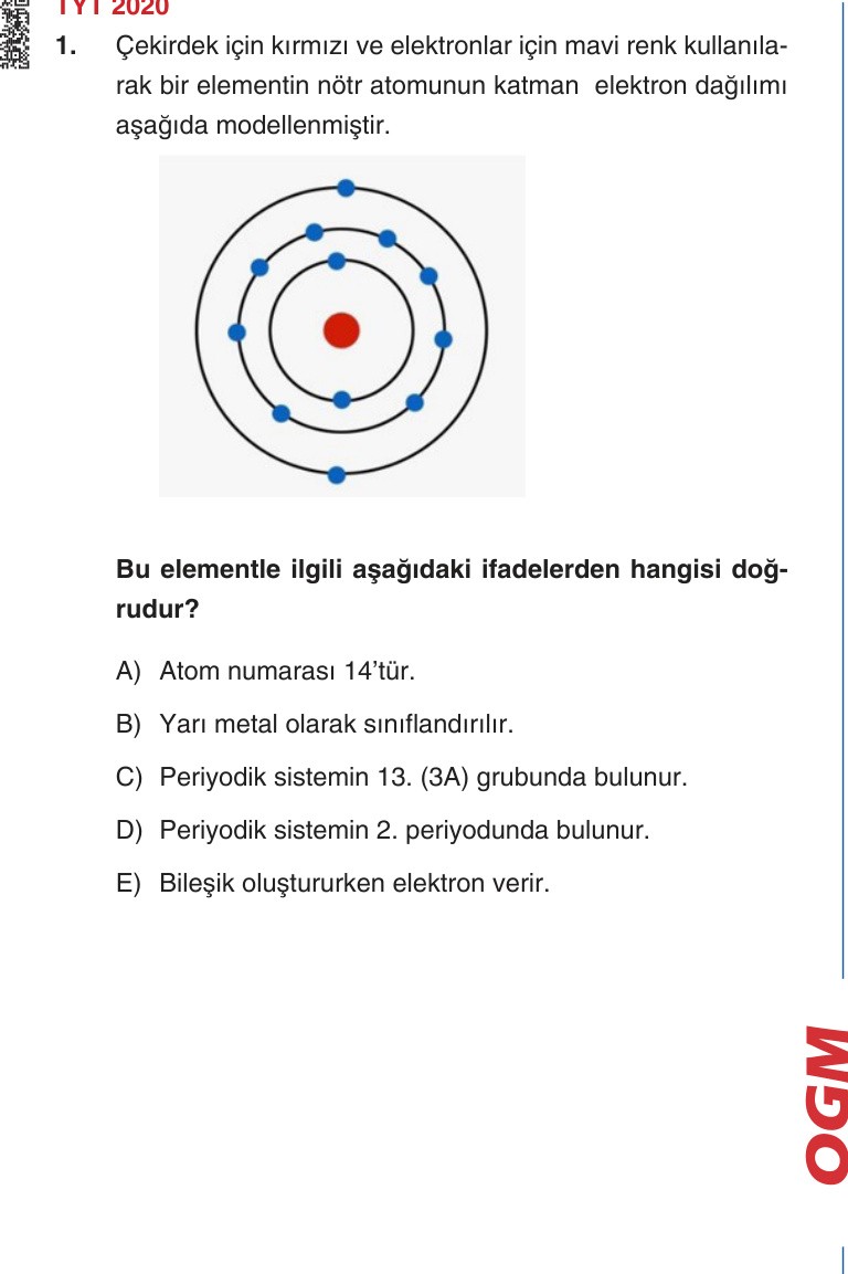 Gerçek Sınav Sorusu