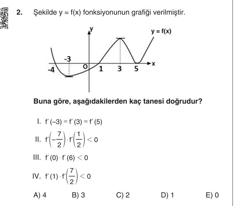 Gerçek Sınav Sorusu