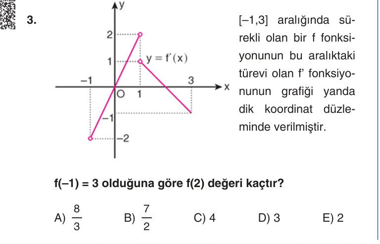 Gerçek Sınav Sorusu