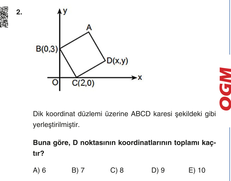 Gerçek Sınav Sorusu
