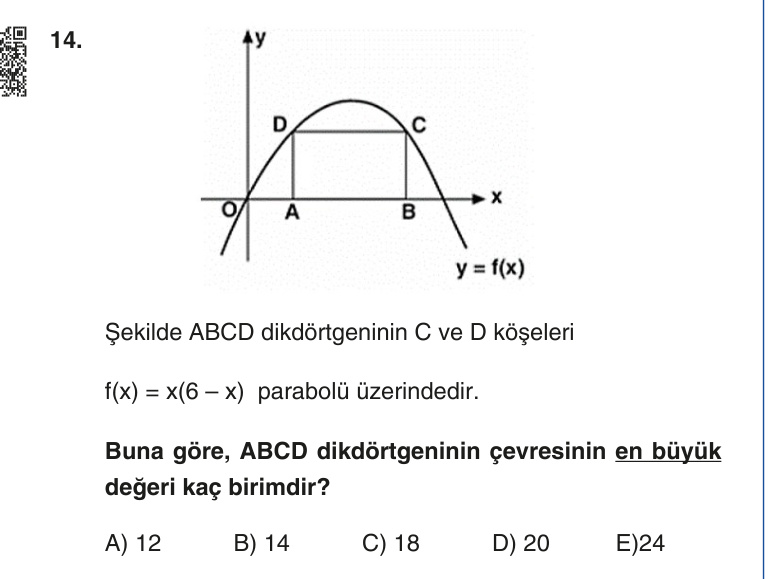 Gerçek Sınav Sorusu