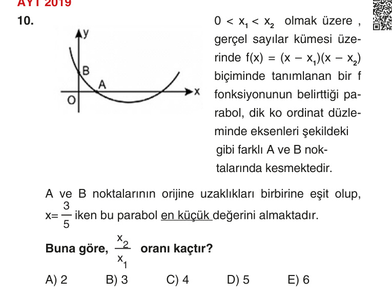 Gerçek Sınav Sorusu