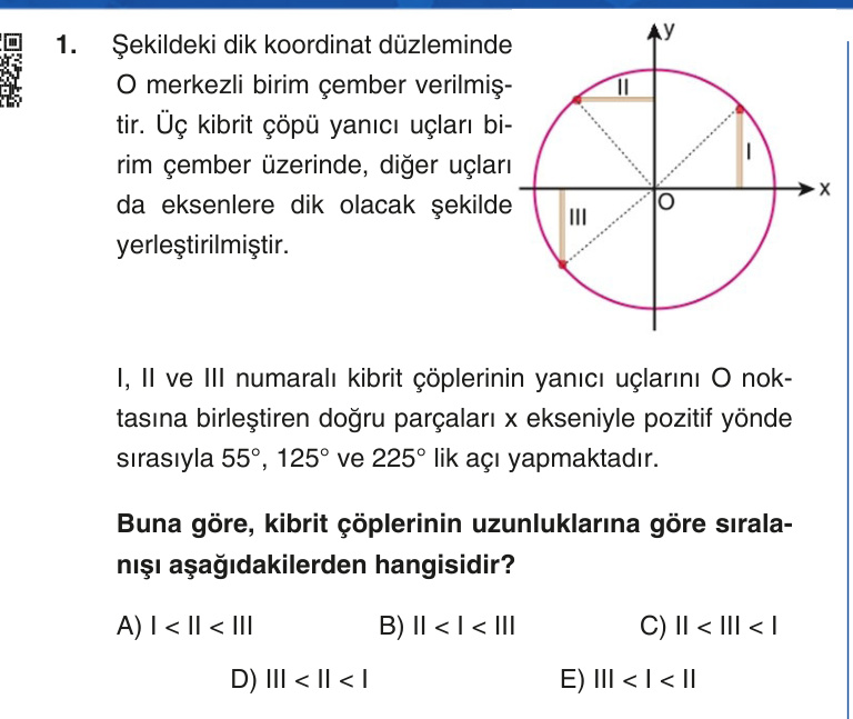 Gerçek Sınav Sorusu