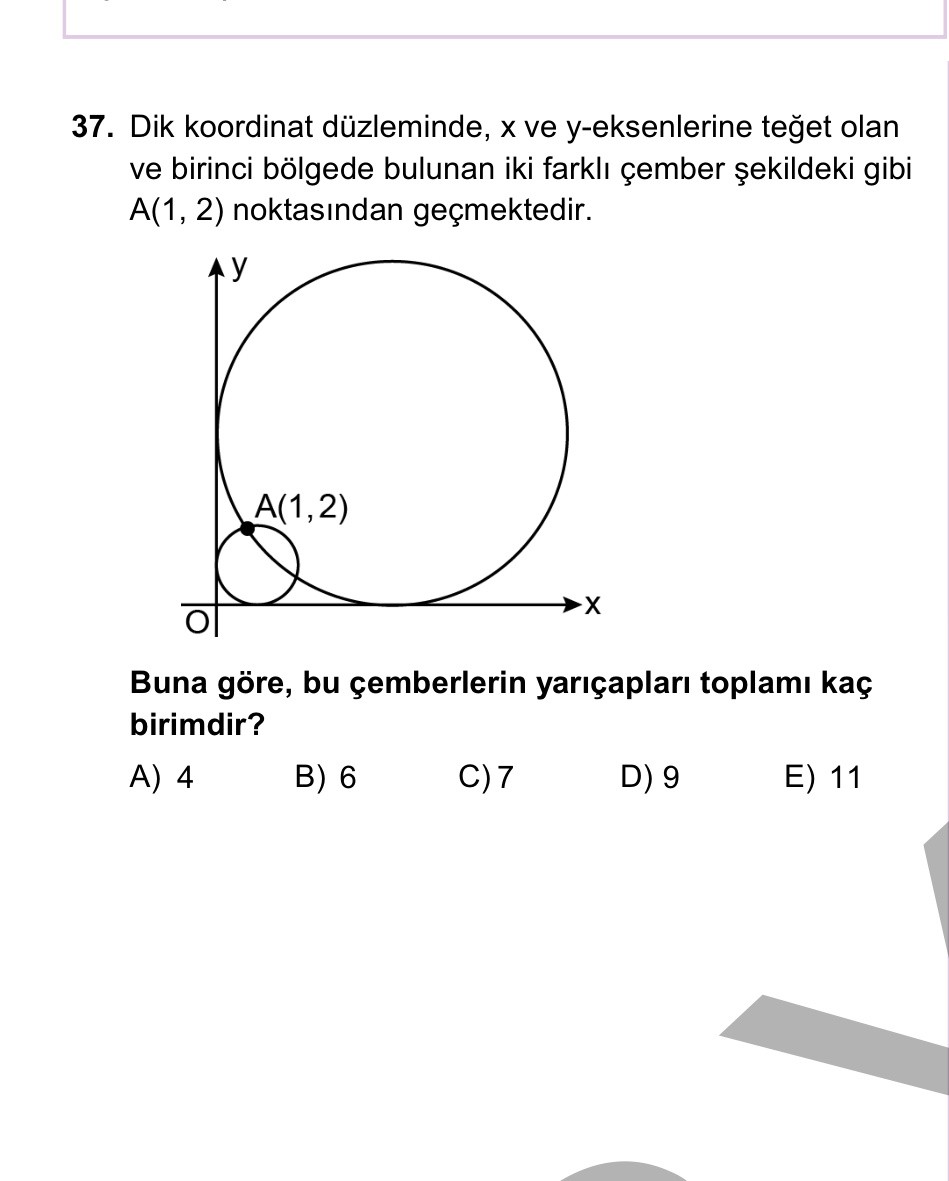 Gerçek Sınav Sorusu