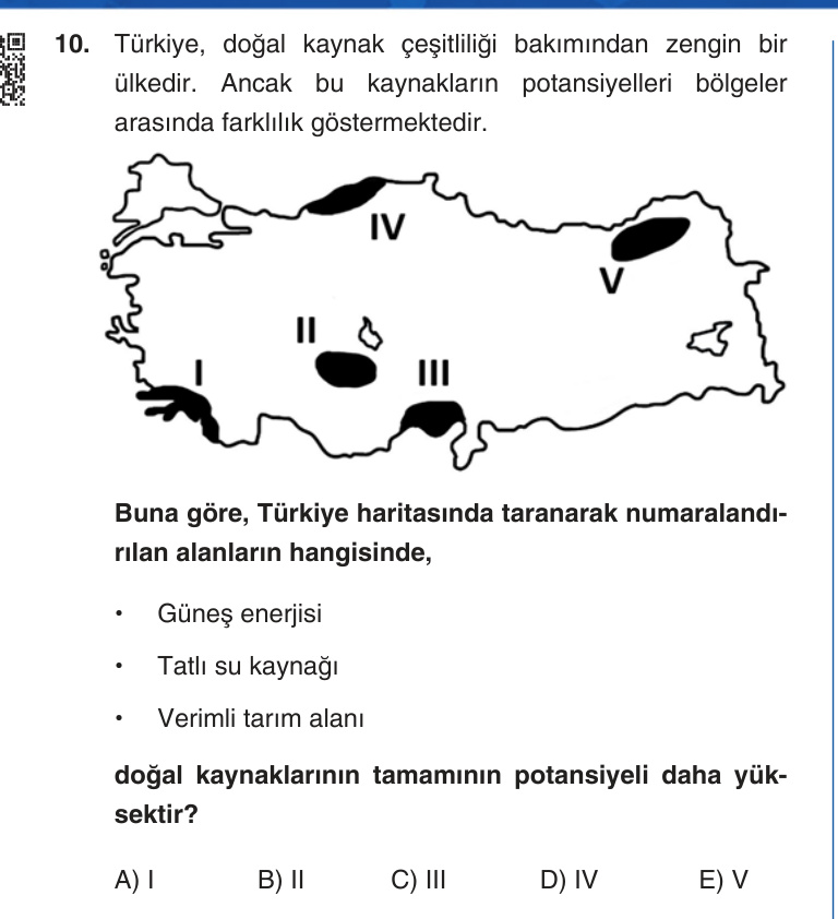 Gerçek Sınav Sorusu