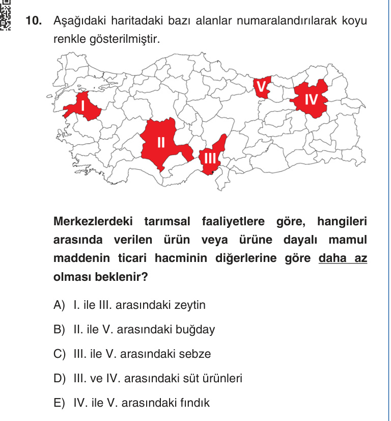 Gerçek Sınav Sorusu