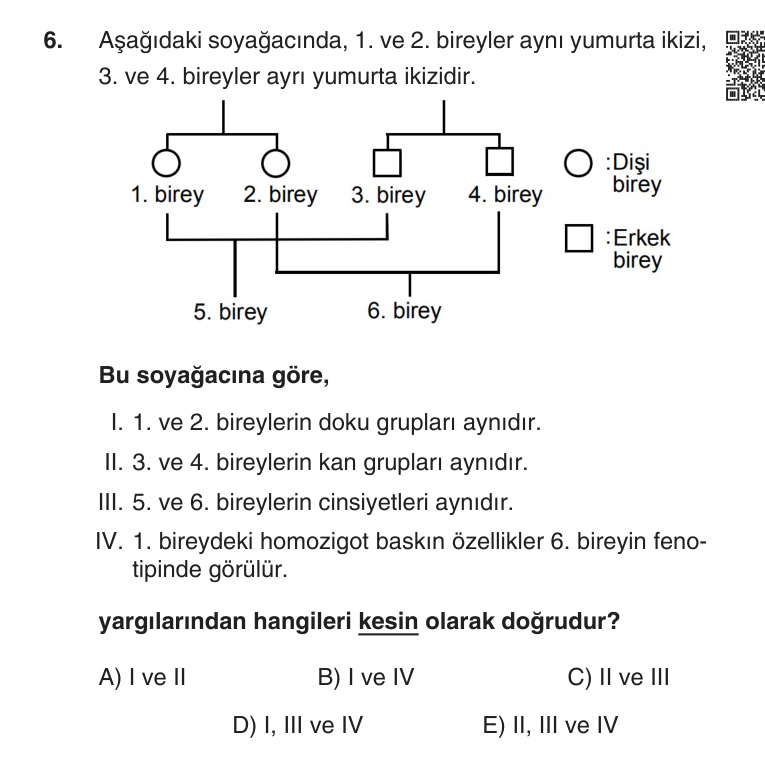 Gerçek Sınav Sorusu