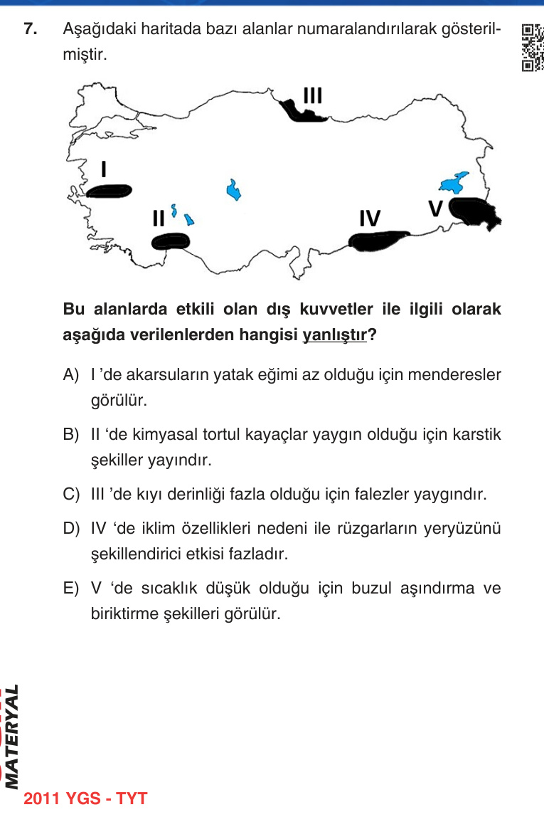 Gerçek Sınav Sorusu