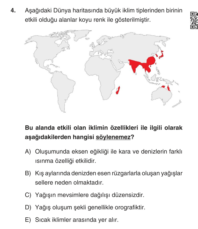 Gerçek Sınav Sorusu