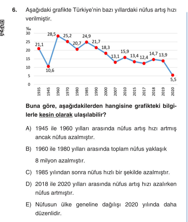 Gerçek Sınav Sorusu