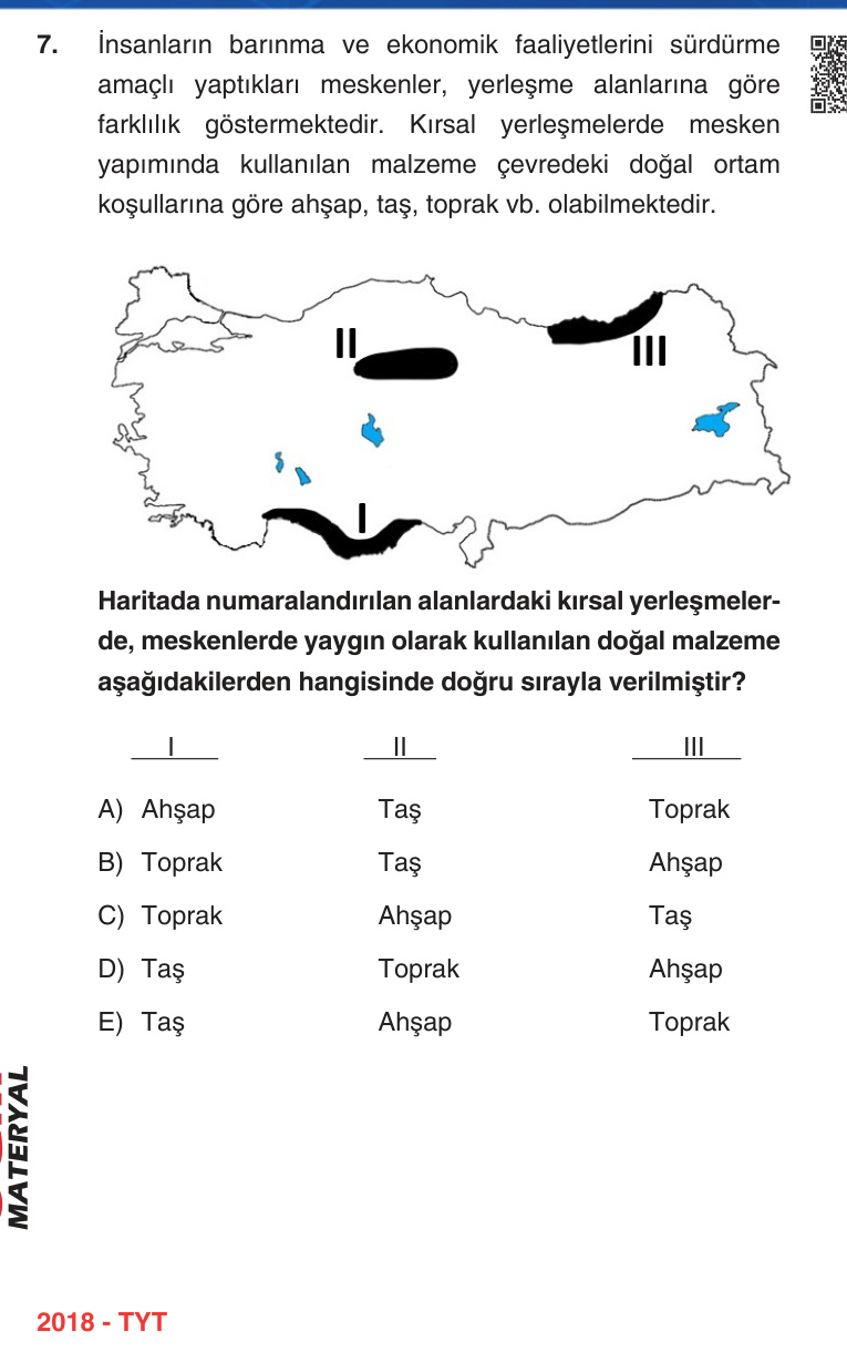Gerçek Sınav Sorusu
