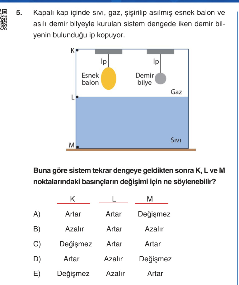 Gerçek Sınav Sorusu