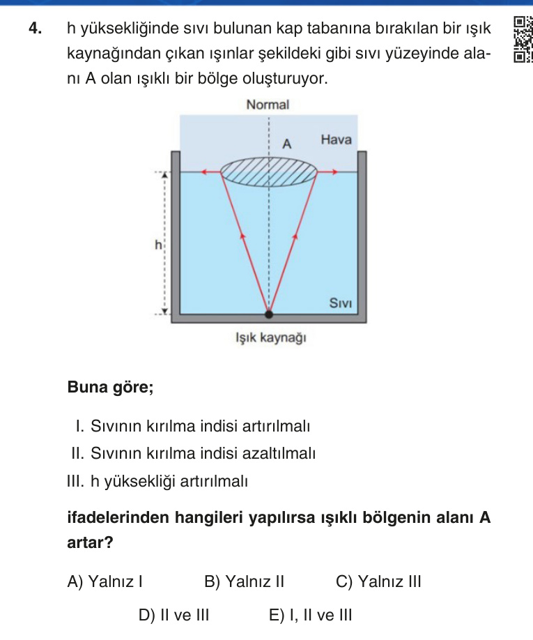 Gerçek Sınav Sorusu