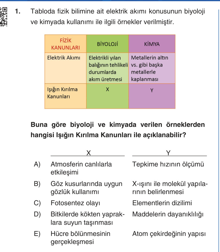 Gerçek Sınav Sorusu
