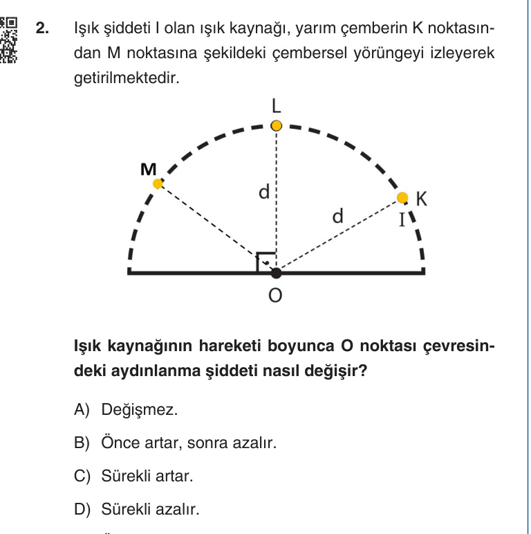 Gerçek Sınav Sorusu