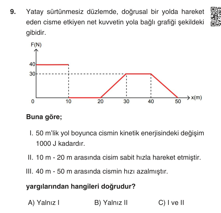 Gerçek Sınav Sorusu