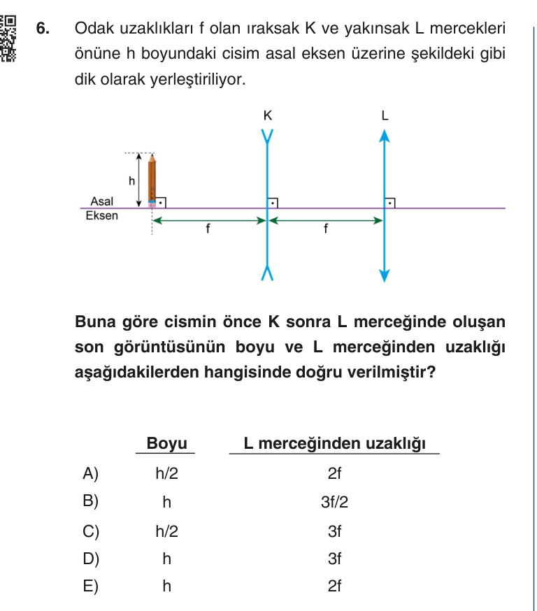 Gerçek Sınav Sorusu