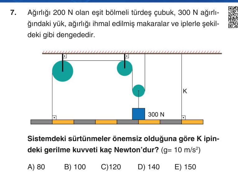 Gerçek Sınav Sorusu