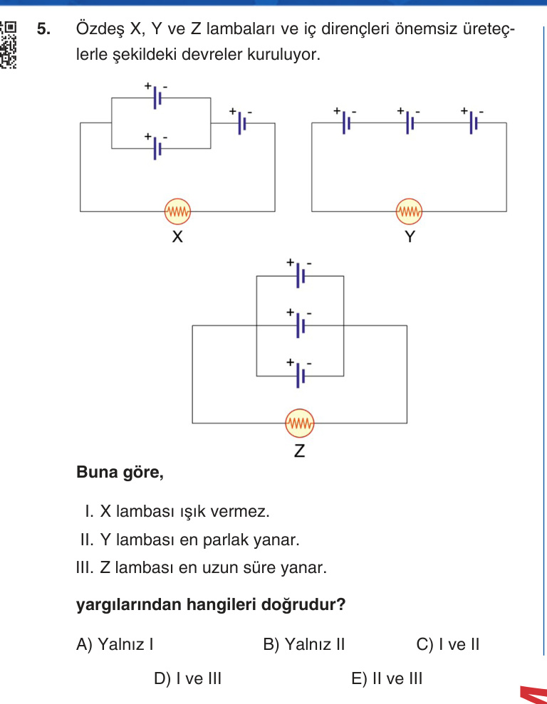 Gerçek Sınav Sorusu