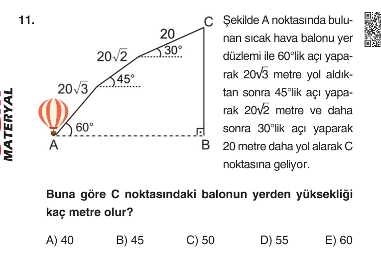 Gerçek Sınav Sorusu
