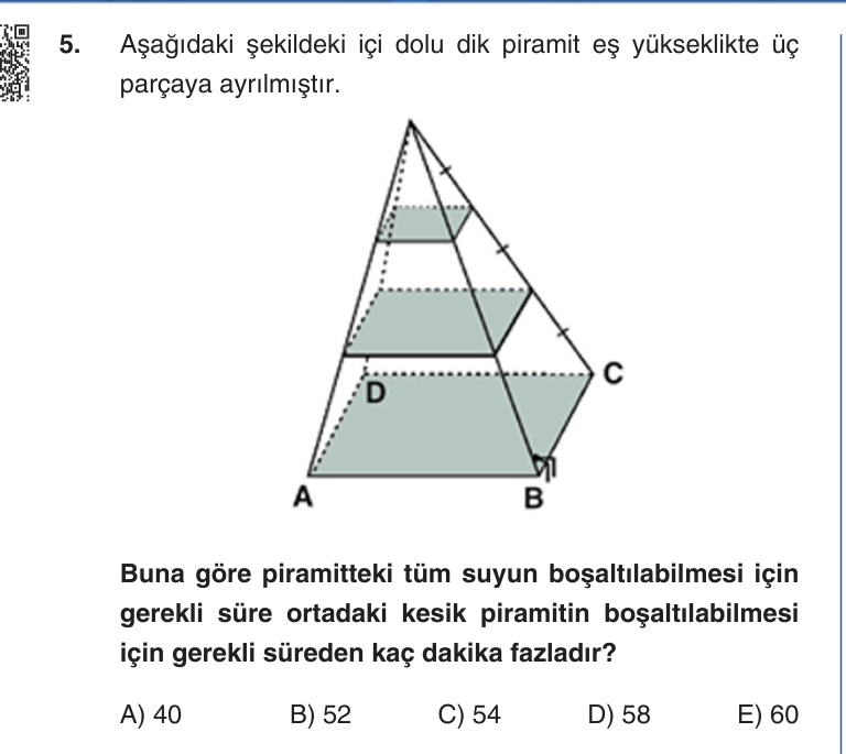 Gerçek Sınav Sorusu