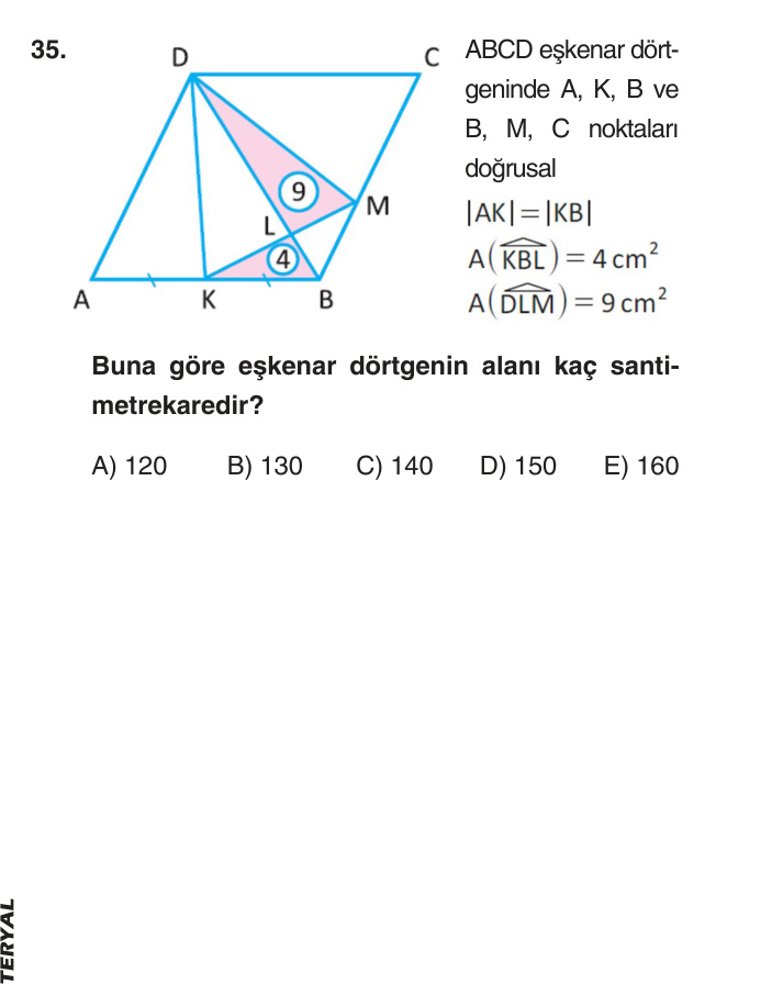 Gerçek Sınav Sorusu