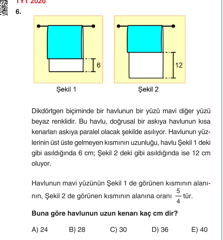 Gerçek Sınav Sorusu