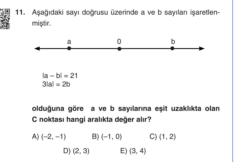 Gerçek Sınav Sorusu