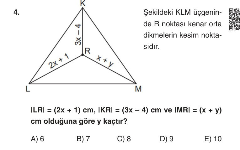 Gerçek Sınav Sorusu