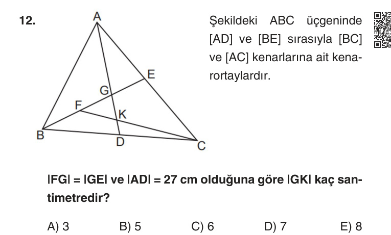 Gerçek Sınav Sorusu