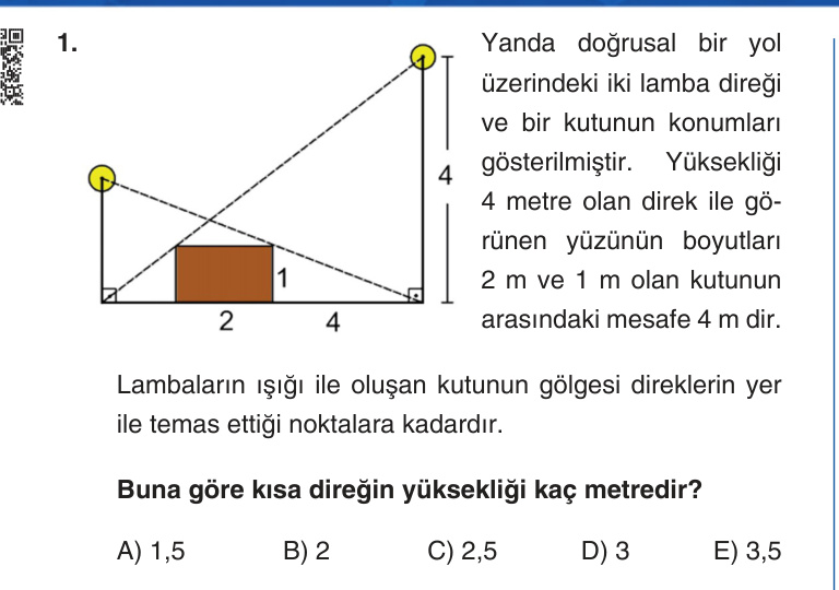 Gerçek Sınav Sorusu