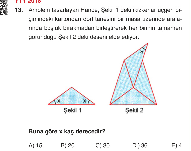Gerçek Sınav Sorusu