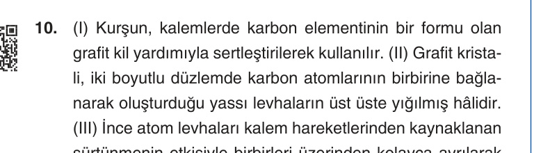 Gerçek Sınav Sorusu